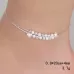 Simple Fashion Frosted Bead Personality Silver Plated Anklet Silver