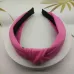 5cm Wide-brimmed Pressed Hair Solid Color Headband Bright Pink