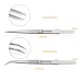 Diamond Jewellery Tweezers With Slotted Stainless Steel Tweezers Bending