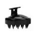 Silicone Head Scalp Massage Brush Hair Washing Scalp Cleanse Comb Black