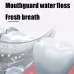 Electric Tooth Punch Dental Scaler Water Floss Household Portable Oral Cleaning Machine White