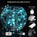 5m 50 LED RGB USB LED Copper Wire Light String Holiday Decoration Light String Bluetooth Mobile APP Control