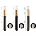 6 PCS Soft Hair Nasal Washing Brush To Remove Blackheads And Deep Cleansing Nose Pore Shrinkage Cleaning Brush Flat Head Black Silver