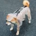 Dog Raincoat Four Foot Waterproof Transparent Reflective Poncho