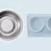 Stainless Steel Pet Bowl Slope Plastic Anti-skid Anti-splash Food Feeder