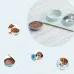 Stainless Steel Pet Bowl Slope Plastic Anti-skid Anti-splash Food Feeder