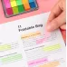 5pcs Fluorescent Transparent Small Sticker Note Indicator Label Index Sticker