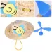 Pet Bamboo Dragonfly Straw Hat Headdress Cat Dog Decoration Eye