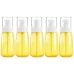60ml 5 PCS Travel Plastic Bottles Leak Proof Portable Travel Accessories Small Bottles Containers Yellow