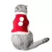 Pet Mini Cold-proof Red Cloak Neck Bell Christmas Shawl Cloak