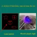 USB Rechargeable Laser Pattern Funny Cat Flashlight With Woods Purple Light Detection Lamp