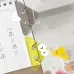 14 PCS Student Test Paper Storage Triangle Book Edge Clip Solid Pink