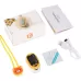 Pediatric Finger Pulse Oximeter Neonatal Blood Oxygen Children Kids Rechargeable USB Infant Blood Oxygen Monitor Orange