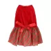 Christmas Pet Dog Plaid Butterfly Skirt