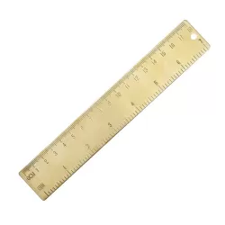 Brass Retro Drawing Ruler Measuring Tools 0-18cm Ruler