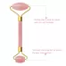 Double Head Massage Roller Natural Rose Crystal Quartz Jade Stone Anti Cellulite Wrinkle Facial Body Beauty Health Tool Pink