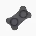 Pet Silicone Folding Bowl Mat Non-Slip and Bite Resistant Portable Feeding Bowl Gray