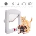Cat or Small-scale Dog Friendly Transparent Flap Universal 4 Way Locking