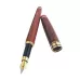 School Office Extra Fine Nib Transparent Piston Wooden Fountain Ink Pen