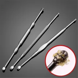 3 PCS Ear Stainless Steel Ear Cleaning Care Tools Random Delivery