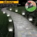 2 PCS 8 LEDs IP44 Waterproof Solar Powered Buried Light