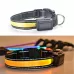 Medium and Large Dog Pet Solar and USB Charging LED Light Collar Neck Circumference
