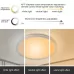 RGBCW Smart Graffiti App Voice Ceiling Light US Standard 110V-130V Black Frame