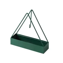 Simple Hangable Wrought Iron Mosquito Coil Holder Portable Fireproof Mosquito Coil Tray Incense Burner Ornaments Triangle