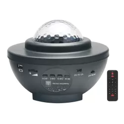 8W USB Charging Music Starry Sky Water Texture Light Atmosphere Lamp with Remote Control