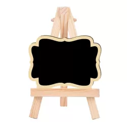 Small Party Shop Message Blackboard Ornaments Pine Tripod Decorative Message Board