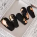 10 PCS K Gold Tin Foil Nail Decoration Nail Polish Adhesive Sticker 02 Silver