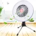 USB Rechargeable Fan Lamp Live Broadcast Multi-function Tent Camping Lamp Fan Light and Bracket