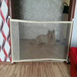 Dog Pet Fences Portable Folding Safe Protection Safety Door Magic Gate For Dogs Cat Pet