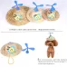 Pet Bamboo Dragonfly Straw Hat Headdress Cat Dog Decoration Eye