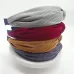 5cm Wide-brimmed Pressed Hair Solid Color Headband Bright Pink
