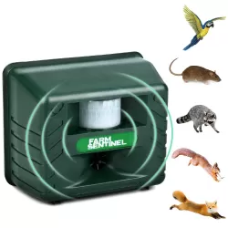 SK131 Garden Outdoor Ultrasonic Rat Repeller Snake Repelle Farm Animal Driving Device US Plug