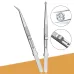 Diamond Jewellery Tweezers With Slotted Stainless Steel Tweezers Bending