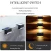 12 PCS Solar Powered LED Outdoor Stairway Light IP65 Waterproof Garden Lamp Warm White Light