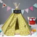 Cotton Canvas Pet Tent Cat and Dog Bed with Cushion