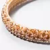 Handmade Fine-edged Fabric Headband Crystal Headband Gray