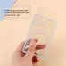 2 PCS Transparent Acrylic Push Pull Card Sleeve Bell Keychain Ring ID Card Sleeve