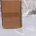2 PCS Acrylic Transparent Bookstand L-shaped Bookends Bookshelf