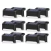 12 PCS Solar Powered LED Outdoor Stairway Light IP65 Waterproof Garden Lamp Warm White Light