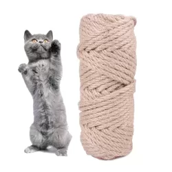 10m Pets Hemp Rope Cat Scratch Board Sword Rope Accessories Protect Cat Grip Toy Grabbing Materials