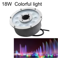 18W Landscape Colorful Color Changing Ring LED Aluminum Alloy Underwater Fountain Light Colorful