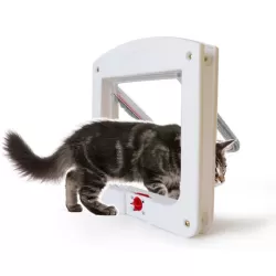 Cat or Small-scale Dog Friendly Transparent Flap Universal 4 Way Locking