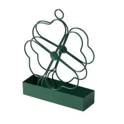 Simple Hangable Wrought Iron Mosquito Coil Holder Portable Fireproof Mosquito Coil Tray Incense Burner Ornaments Four Leaf Grass