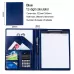 Office Supplies Business Style Leather Document Folder with 30-pages A4 Note Pad and Calculator