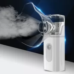 N3S Home Medical Mini Compression Ultrasonic Nebulizer Gray
