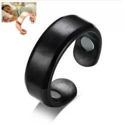 Acupressure Anti Snore Ring Treatment Reflexology Anti Snoring Apnea Sleeping Device Black